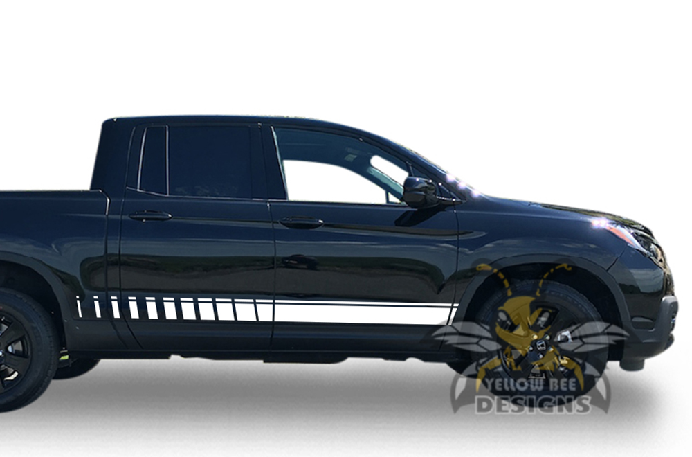 Racing Stripes Compatible With Honda Ridgeline 2022 RTL-E HPD Sport Decal Vinyl Sticker Door Stripes Racing Stripes Compatible With Honda Ridgeline 2022 RTL-E HPD Sport Decal Vinyl Sticker Door Stripes