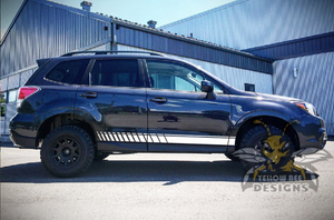 Lower side stripes Graphics decals for Subaru Forester