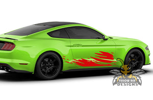 Lower Splash Graphics Vinyl Decals Compatible with Ford Mustang