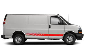 Lower Stripes Graphics Vinyl Decals Compatible with Chevrolet Express