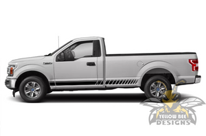 Lower side stripes decals Graphics Ford F150 Regular Cab 8'' stripes 2019, 2020, 2021