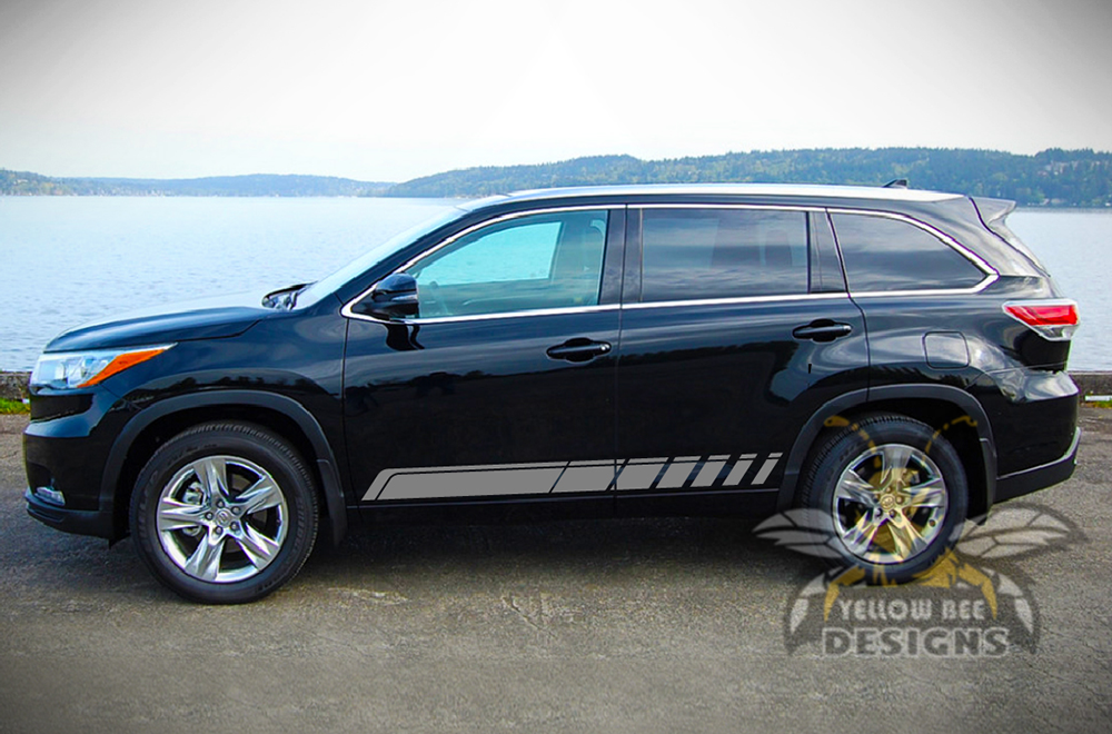 Highlander Graphics Lower Stripes Graphics Decals for Toyota Highlander
