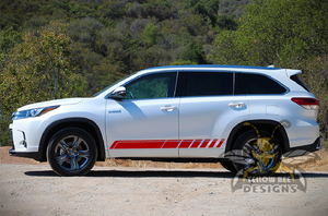 Lower Stripes Graphics Decals for Toyota Highlander