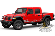 Load image into Gallery viewer, Lower Mud Splash Graphics Kit Vinyl Decal Compatible with Jeep JT Gladiator 4 Door 2020.Grey