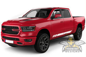 Lower Stripes Graphics Kit Vinyl Decal Compatible with Dodge Ram 1500 Crew Cab 2020