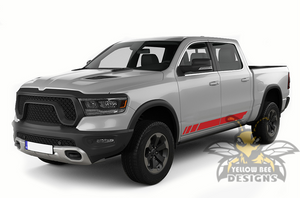 Lower Stripes Graphics Kit Vinyl Decal Compatible with Dodge Ram 1500 Crew Cab 2020 2019