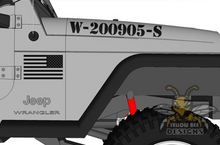 Load image into Gallery viewer, Military Star Hood Wrangler Stickers Decals Compatible with Jeep