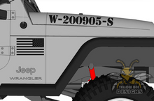 Load image into Gallery viewer, Military Star Kit Hood decals JL Wrangler Hood Graphics stickers