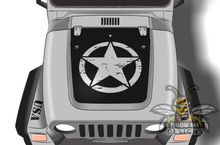 Load image into Gallery viewer, Military Star Kit Hood decals JL Wrangler Hood Graphics stickers