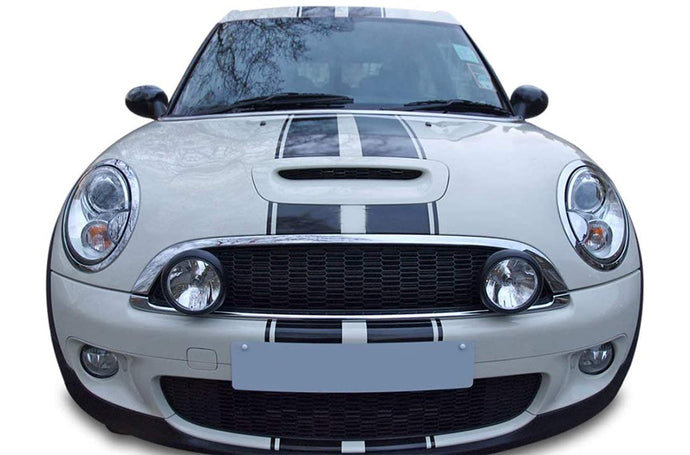 Mini Cooper Full Stripes Graphics Vinyl Decal Compatible with Mini Cooper