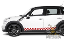 Load image into Gallery viewer, Mini Cooper Countryman Checkered Stripes Graphics Vinyl Decal Compatible with Mini Cooper Countryman