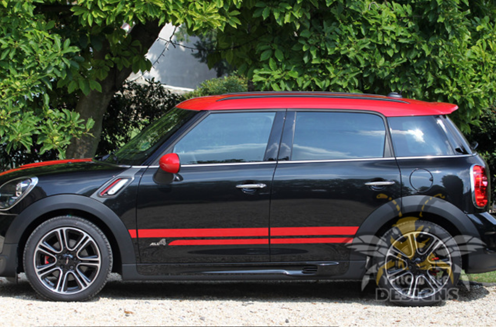 Mini Countryman Lettering Side Graphics Stripes for mini cooper Countryman stripes, mini decals