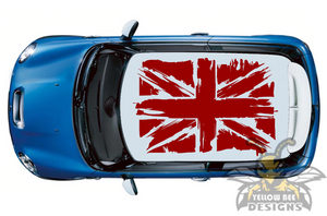 Mini Cooper Graphics side mini cooper UK Roof Decals, Stickers 2019, 2020, 2021