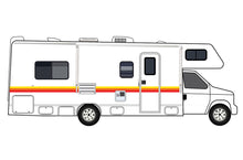 Load image into Gallery viewer, Red Orange Yellow Retro Decals For Motorhome RV, Trailer 