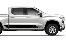 Load image into Gallery viewer, Mountain Side Stripes Graphics Vinyl Decals Compatible with Chevrolet Silverado 1500 Crew Cab
