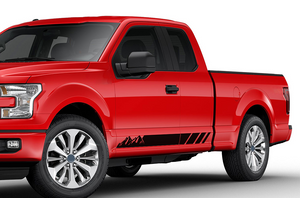 Mountain Stripes Graphics decals for Ford F150 Super Crew Cab 6.5''