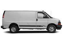 Load image into Gallery viewer, Mountain Stripes Graphics Vinyl Decals Compatible with Chevrolet Express