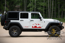 Load image into Gallery viewer, Mountain JK Wrangler Decals Graphic Vinyl Decal Compatible with Jeep