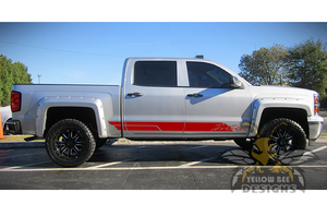 Mountain Side Stripes Graphics vinyl for chevy silverado decals
