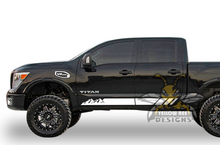 Load image into Gallery viewer, Mountain Side Stripes Graphics vinyl for Nissan Titan decals