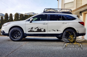 Mountain Stickers Graphics decals for Subaru Outback