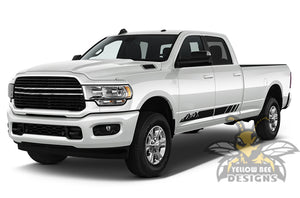 Mountain Stripes Graphics Kit Vinyl Decal Compatible with Dodge Ram Crew Cab 3500 Bed 8”.Red