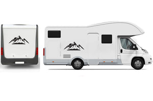 Mountains Island Graphics Decals For Camper, RV, Trailer, Motor Home