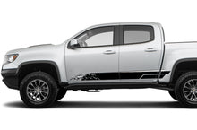 Load image into Gallery viewer, Mountains Rocket Stripes Graphics Vinyl Decals Compatible with Chevrolet Colorado Crew Cab