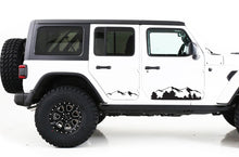 Load image into Gallery viewer, Mountain Graphics Vinyl Decals Compatible with Jeep JK Wrangler 2007-2018