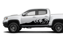 Load image into Gallery viewer, Mountains Side Graphics Vinyl Decals Compatible with Chevrolet Colorado Crew Cab