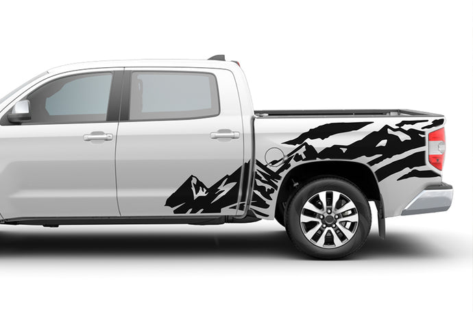 Mountains Side Graphics Vinyl Decals for Toyota Tundra