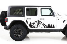 Load image into Gallery viewer, Mountains Trees Graphics decals for Jeep JL Wrangler