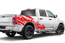 Load image into Gallery viewer, Mountains Half Side Graphics Vinyl Decals for Dodge Ram