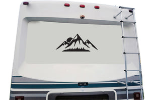 Mountains Island Graphics Decals For Camper, RV, Trailer, Motor Home