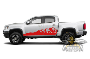 Mountains Side Graphics vinyl for chevy colorado decals