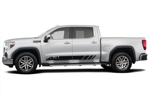 Mountains Side Stripes Graphics Vinyl Decals Compatible with GMC Sierra Crew Cab