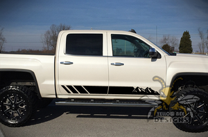 Mountains Stripes Graphics Vinyl Compatible with GMC Sierra decals