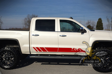 Load image into Gallery viewer, Mountains Stripes Graphics Vinyl Compatible with GMC Sierra decals