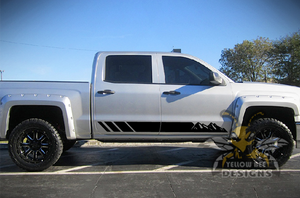 Mountains Side Stripes Graphics vinyl for Chevrolet Silverado Decals