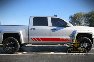 Mountains Side Stripes Graphics vinyl for Chevrolet Silverado Decals