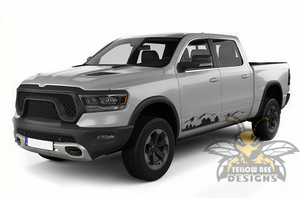 Mountains Decals Graphics Kit Vinyl Decal Compatible with Dodge Ram 1500 Crew Cab