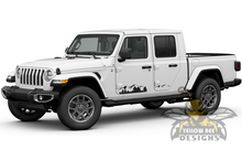 Load image into Gallery viewer, Mountains Side Graphics Kit Vinyl Decal Compatible with Jeep JT Wrangler Gladiator 4 Door 2020