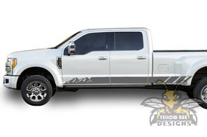 Mountains Stripes Graphics Vinyl Decals Compatible with Ford F450 Crew Cab