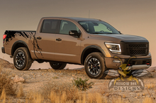 Load image into Gallery viewer, Mud Splash Bed Graphics vinyl for Nissan Titan decals