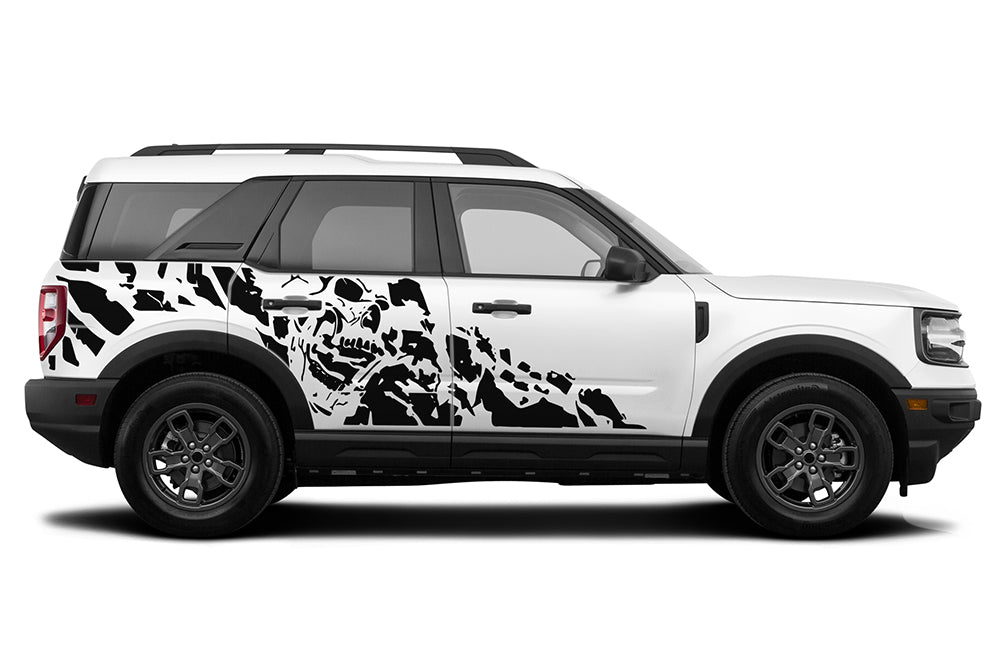 Nightmare Side Graphics Vinyl Decals Compatible with Ford Bronco Sport