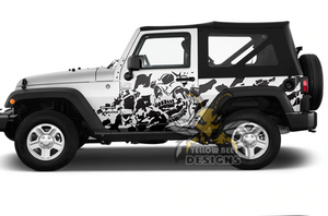 Nightmare Graphics Kit Vinyl Decal Compatible with Jeep Wrangler