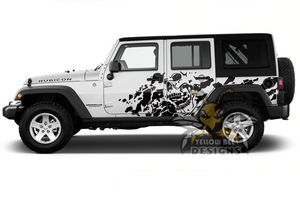 Nightmare Graphics Kit Vinyl Decal Compatible with Jeep Wrangler