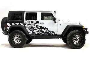 Nightmare Graphics Kit Vinyl Decal Compatible with Jeep Wrangler