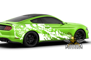 Nightmare Side Graphics Vinyl Decals Compatible with Ford Mustang