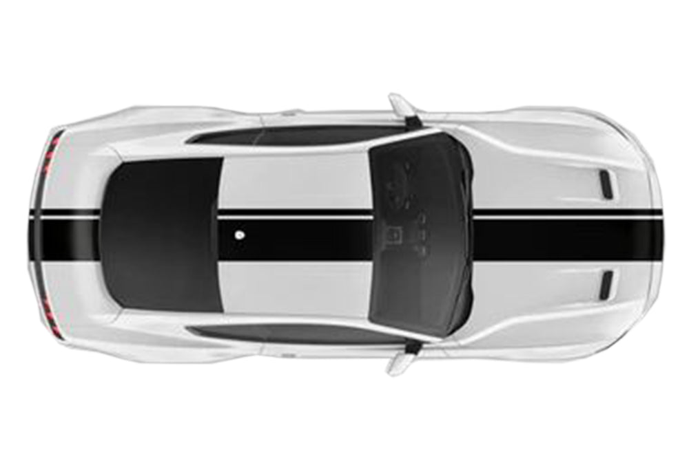 Offset Stripes Decals Graphics Vinyl Compatible with Ford Mustang